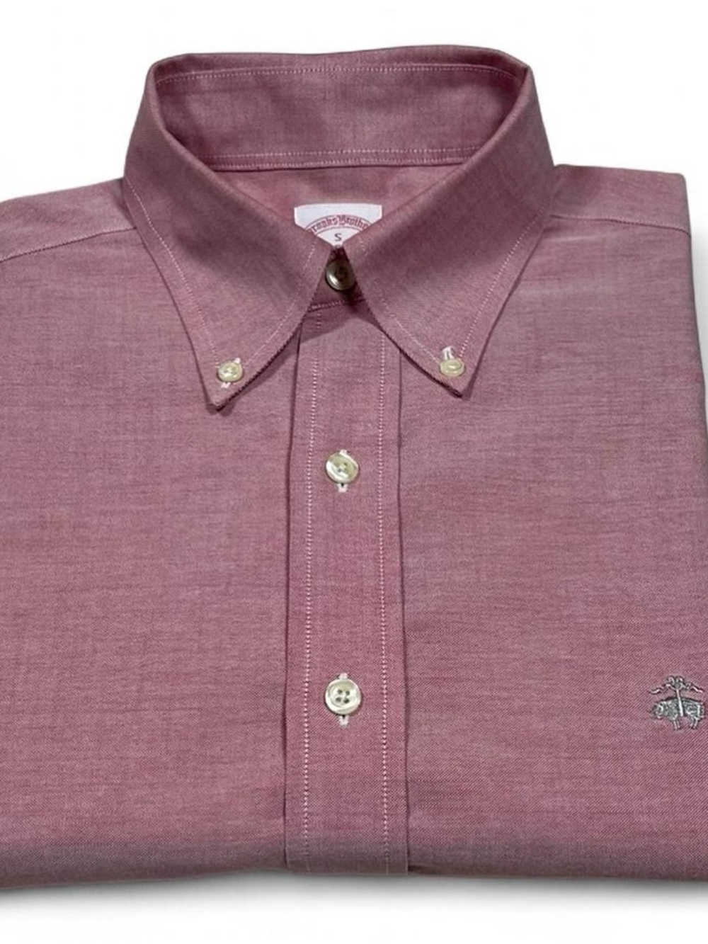 NWOT! Brooks Brothers Non-Iron Supima Cotton Pink Heather Shirt Men’s Size Small
